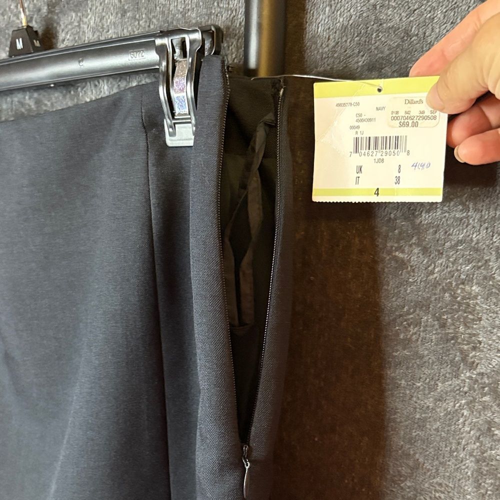 Kasper Dark Gray Pencil Skirt - Picture 4 of 8